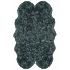 Origins Genuine Sheepskin Forest Green Quad