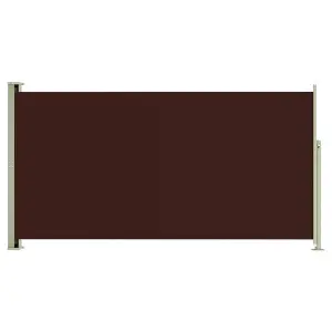 Berkfield Patio Retractable Side Awning 160x300 cm Brown