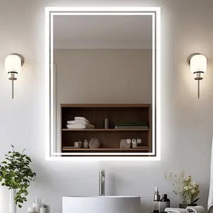 Backlit LED Bathroom Vanity Mirror Anti-Fog 70cm H x 50cm W