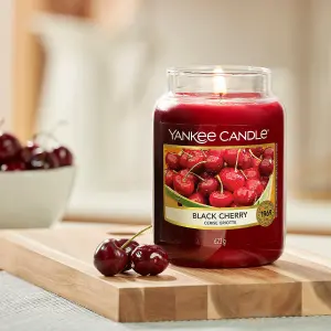 Yankee Candle Original Large Jar Scented Candle Black Cherry, 623g