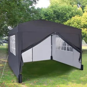 MCC Direct Gazebo 3x3 Pop up with Sides Grey