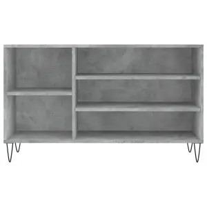 Berkfield Shoe Cabinet Concrete Grey 102x36x60 cm Engineered Wood