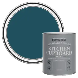 Rust-Oleum Commodore Blue Gloss Kitchen Cupboard Paint 750ml