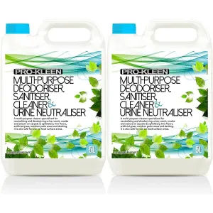 10L of Multi-Purpose Deodoriser Disinfectant Sanitiser Cleaner & Urine Neutraliser Super Concentrated Professional Formula