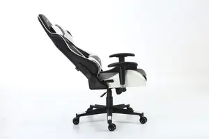 GTForce Pro FX Reclining Sports Racing Gaming Office Desk Pc Car Faux Leather Chair (White)