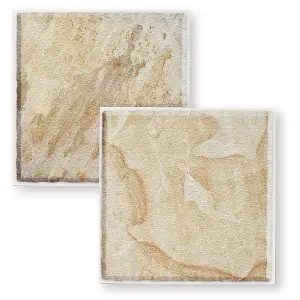 Stick and Go Self Adhesive Stick On Tiles Desert Stone 6" x 6" Box of 8 Apply over any tile, or directly on to the wall