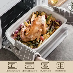 3.1 L Porcelain China Rectangular Baking Pan