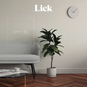 Lick Grey 02 Matt Emulsion paint, 2.5L