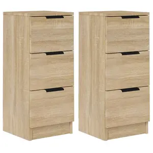 Josafat 30Cm Wide 6 Drawer (Set of 2) Dark Brown