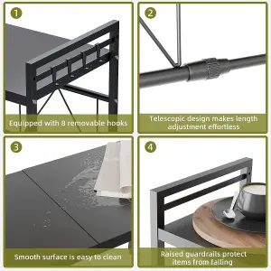 Kitchen Expandable Microwave Stand