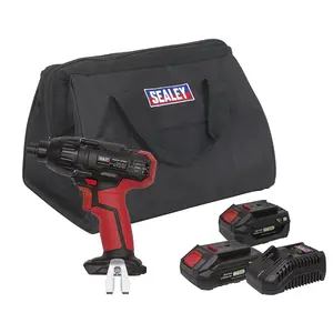 Sealey Impact Driver Kit 1/4"Hex Drive 20V SV20 Series - 2 Batteries CP20VIDKIT