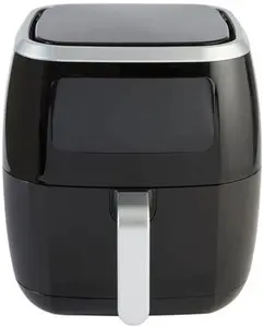 Dunelm Digital 6.8L Black Air Fryer, Plastic