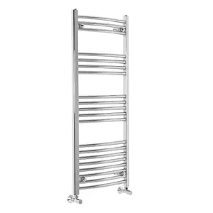 Right Radiators 1200x500 mm Bathroom Curved Heated Towel Rail Radiator Warmer Ladder Chrome