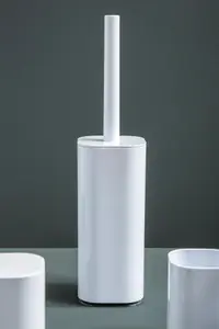 Maison by Premier Ando White Acrylic Toilet Brush Holder