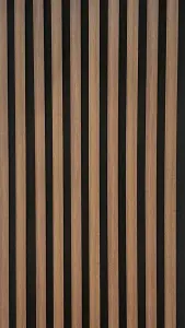 Acoustic Contemporary wall panel KIT MDF WALNUT 2440mm x600mm