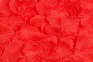 Best Artificial Silk Rose Petals / Red