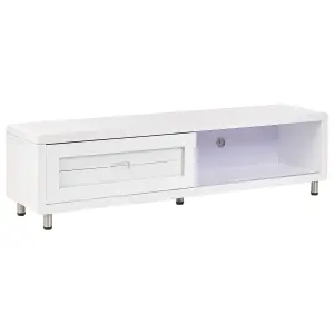 Beliani Modern TV Stand White PEMBORKE