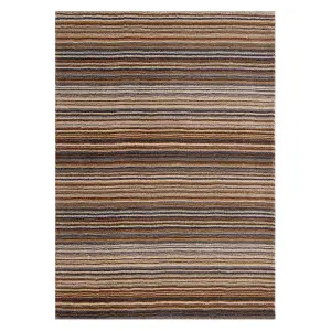 Handmade Modern Easy to Clean Striped Natural Wool Rug for Living Room & Bedroom-120cm X 170cm