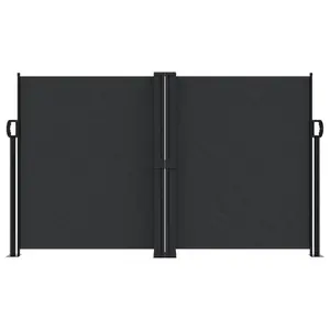 Retractable Side Awning Black / 140" H x 1000" W