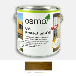 Osmo UV Protection Oil Tints - With Film Protection - Oak Satin - 2.5 Litre