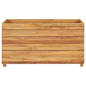 Berkfield Raised Bed 100x40x55 cm Recycled Teak and Steel