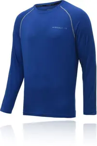 Higher State - Crew Neck Long Sleeve Running Top 2.0 | Blue - UK Small