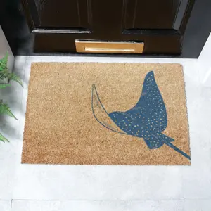 Sting Ray Coir Doormat (60 x 40cm)