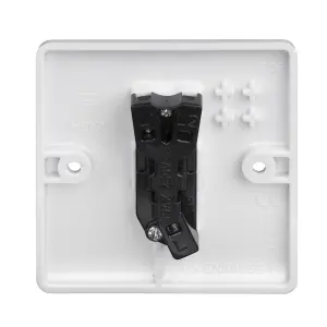 LAP White 10A 1 way 1 gang Raised slim Light Switch