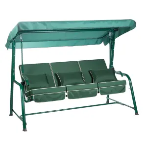 Alfresia Turin Reclining Swing Seat with Green Luxury Cushions