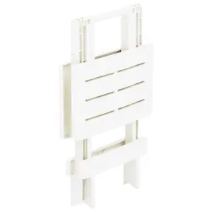 Berkfield Folding Garden Table White 45x43x50 cm Plastic