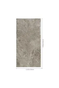 Marble Effect Adhesive Tile Stickers, Wall Decals for Kitchen & Bathroom Backsplash  H 60 x W 30 x T 0.2cm