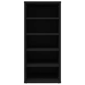 Berkfield Shoe Cabinet Black 31.5x35x70 cm Engineered Wood