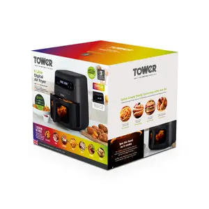 Tower Vortx Vizion 6L Air Fryer with Colour Digital Display, 1750W