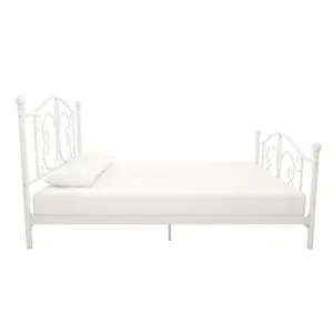 Kourtney Platform Bed White / Kingsize (5')