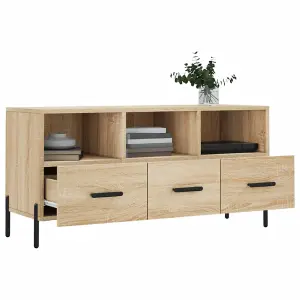 Berkfield TV Cabinet Sonoma Oak 102x36x50 cm Engineered Wood