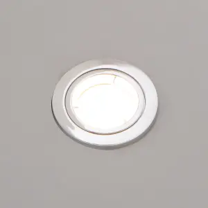 Litecraft 2 Pack Chrome Modern IP20 Fire Rated Fixed Downlights