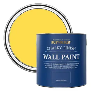 Rust-Oleum Lemon Sorbet Chalky Wall & Ceiling Paint 2.5L