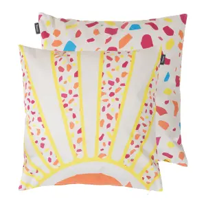 Veeva Sun and Terazzo Soleil Set of 2 Outdoor Cushion