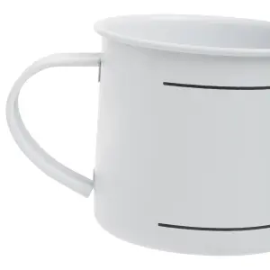 Maison by Premier Grocer White Metal Mug