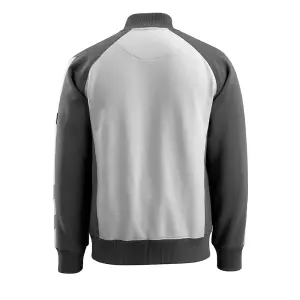 Mascot Unique Amberg Zipped Sweatshirt (White/Dark Anthracite)  (Medium)