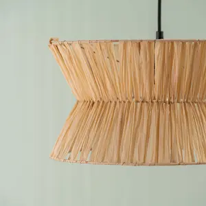 ValueLights Maddie Handmade Natural Paper Rope Easy Fit Ceiling Light Shade - Bulb Included