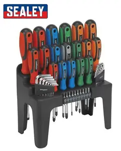 Sealey Screwdriver, Hex Key & Bit Set 44pc - S01090