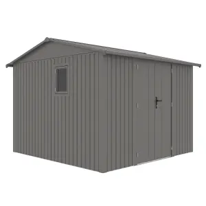 Rowlinson Brentvale 10x10 Premium Apex Metal Shed with Assembly