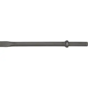 Premium 35 x 490mm Flat Point Breaker Chisel with 1-Inch Hex Shank for Impact Demolition