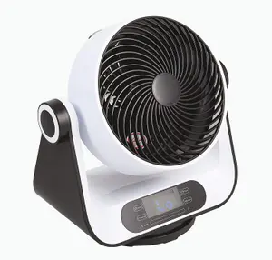 Neostar Remote Controlled Tabletop Oscillating Fan - 4 Speed, LCD Display, Portable, Whisper Quiet - H35 x W34 x D20.5cm