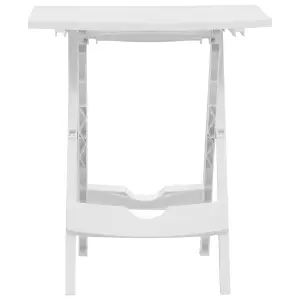 Berkfield Folding Garden Table 45.5x38.5x50 cm White