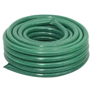 Berkfield Garden Hose with Fitting Set Green 50 m PVC