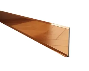 ILCOM Stainless steel Skirting board 100mm x 2700mm - Copper Polished