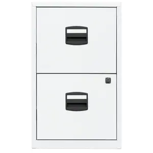 40cm Wide 2 -Drawer File Cabinet White