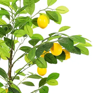 Artificial Lemons Tree Tall Fake Lemon Tree - 105cm